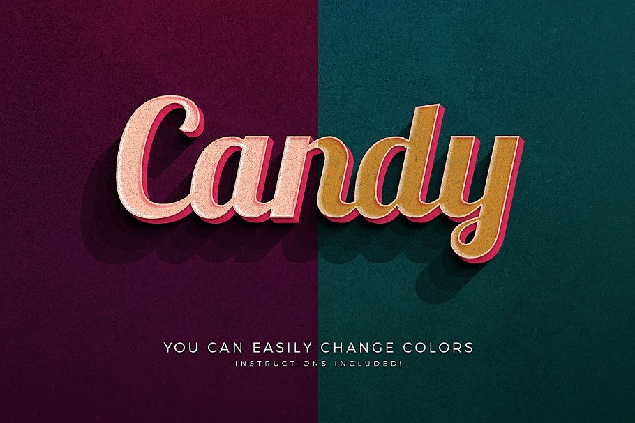 3D文本文字特效合集[1.05GB, 50种效果] 3D Text Effects Bundle Vol.3插图(14)