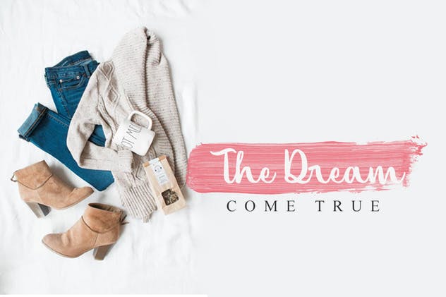 现代时尚字体二重奏:手写字体&无衬线字体 Lollitus Font Duo插图(2)