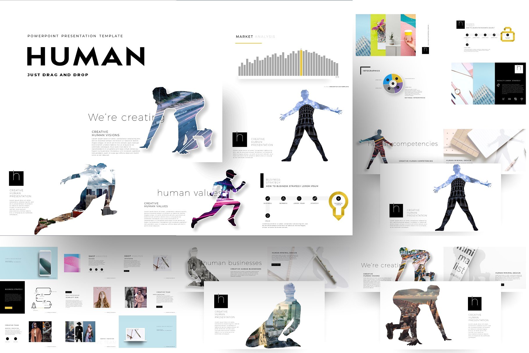 12合1创意极简的幻灯片模板合辑下载 12-IN-1 Creative PowerPoint Bundle [pptx]插图(11)