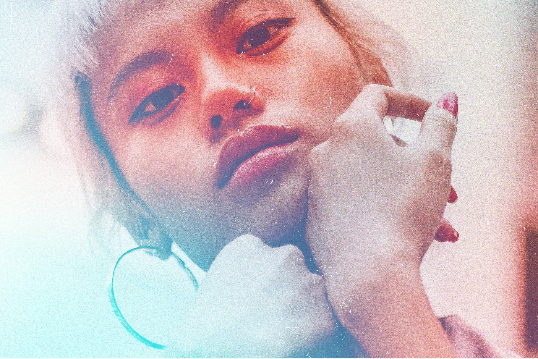 10款噪点幻彩光斑照片叠加风格照片处理PS动作 Hipstomatic Photoshop Effects插图(6)