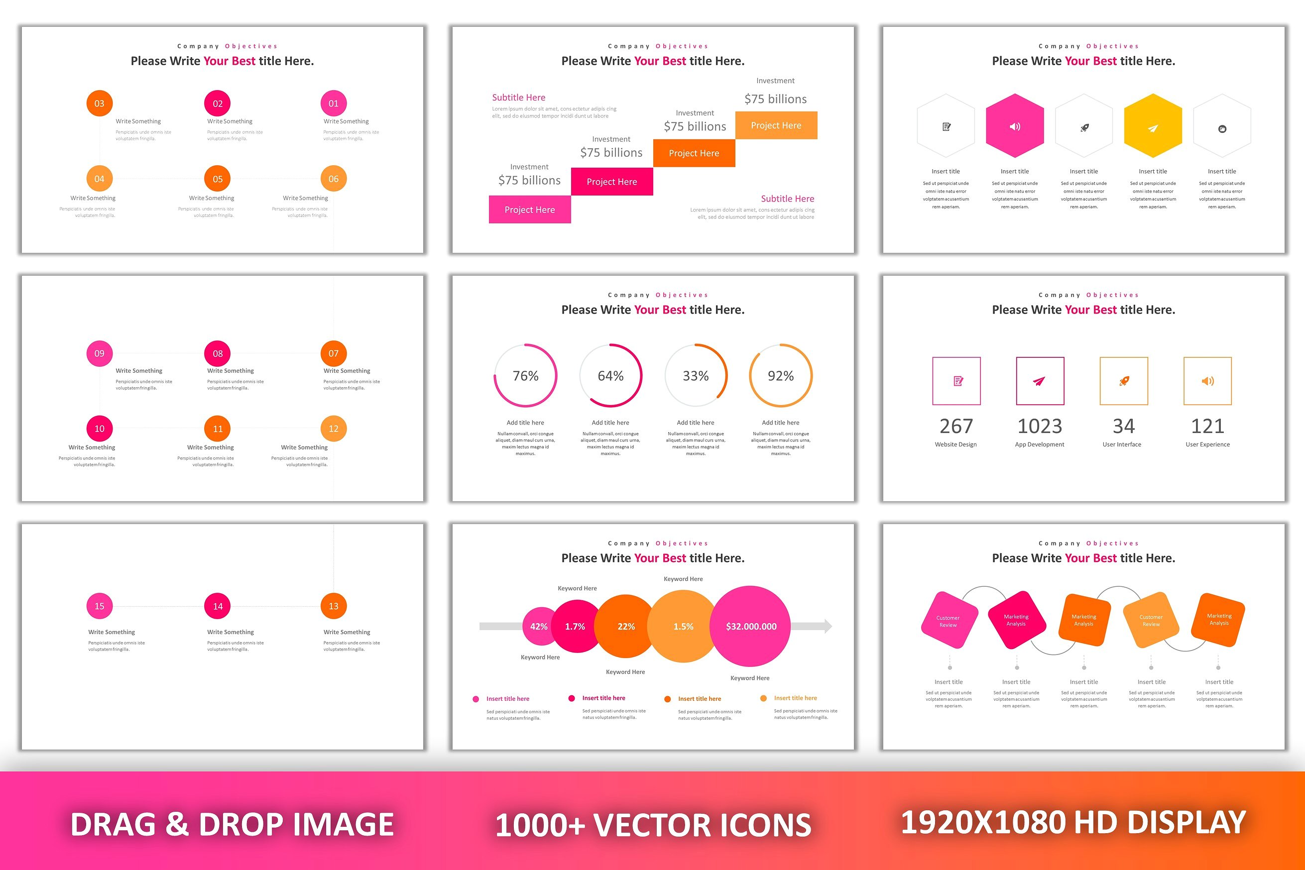 现代创意独特布局的PPT模板下载 Great Modern Creative Powerpoint [pptx]插图(8)