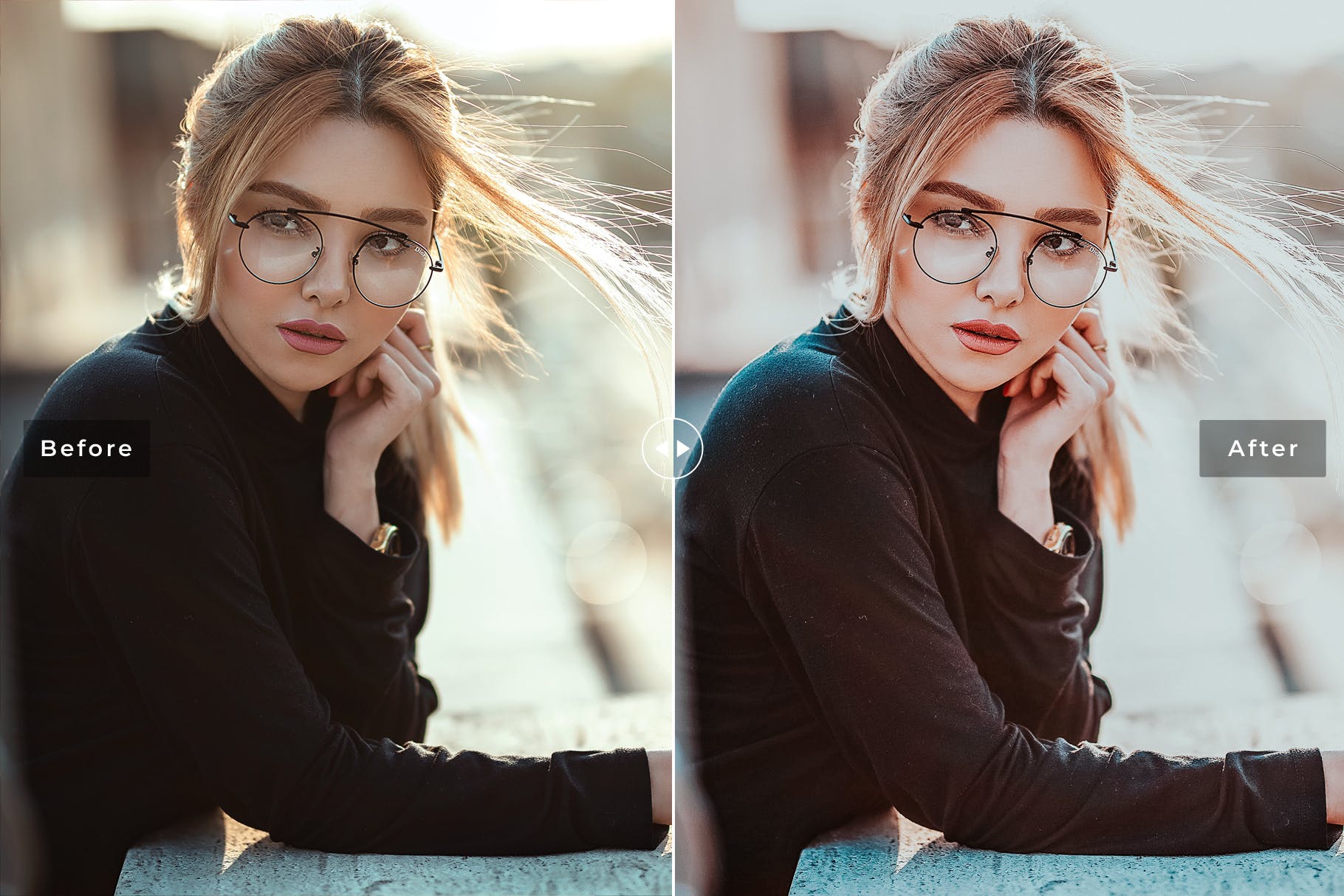 充满活力的暖色调人像摄影后期处理LR预设 Allure Mobile & Desktop Lightroom Presets插图(1)