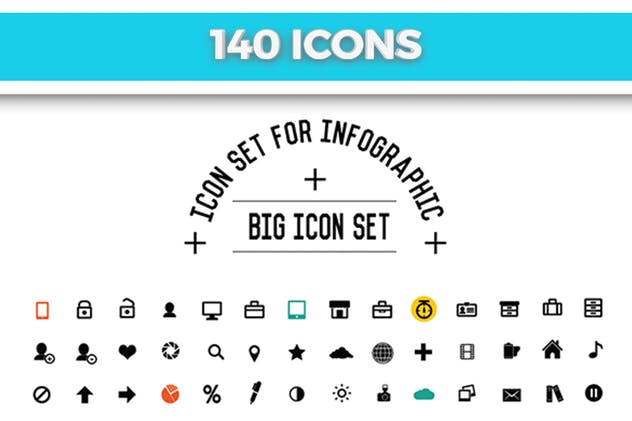 大数据&数据库服务器信息图表元素设计模板 Big Data Part4 Infographics Design插图(5)