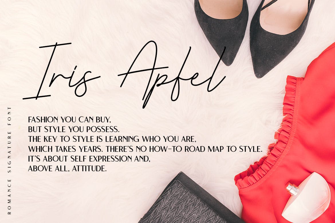 浪漫主义风格女性钢笔签名英文字体素材库精选 Romance Signature – Beauty Signature Font插图(4)