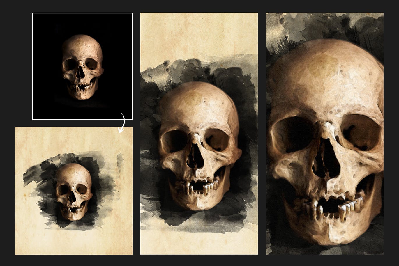 充满活力的逼真水彩遮罩效果PS动作 Vibrant Watercolor Effect – Photoshop Action插图(11)