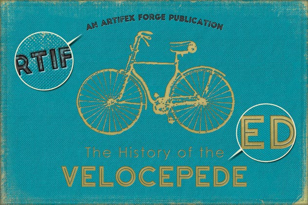 印花压纹布艺图层样式 Vintage Pressed Book Cloth Styles+插图(1)