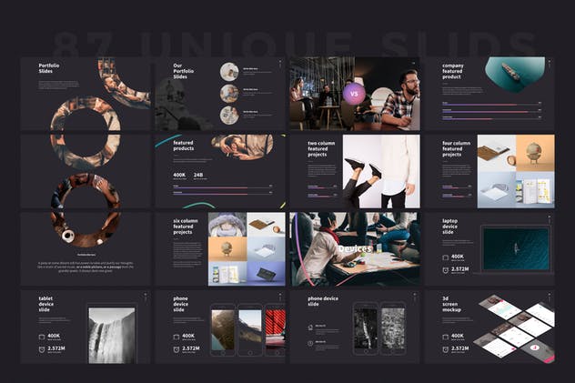 创意艺术企业介绍PPT幻灯片模板 SHAPER Powerpoint Template插图(10)