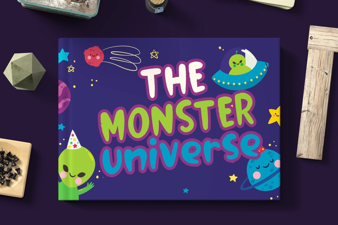 儿童主题设计适用的可爱风格英文画笔字体 Hellobay Fun Children Typeface插图(5)