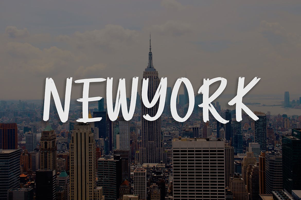 英文画笔手写字体素材库精选 Kampung Brush Handwritten Font插图(4)