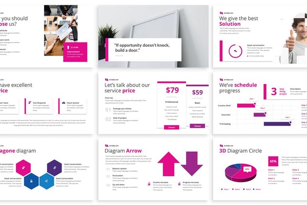 现代创意互联网企业介绍PPT幻灯片设计模板 Establish – Creative Powerpoint Template插图(2)