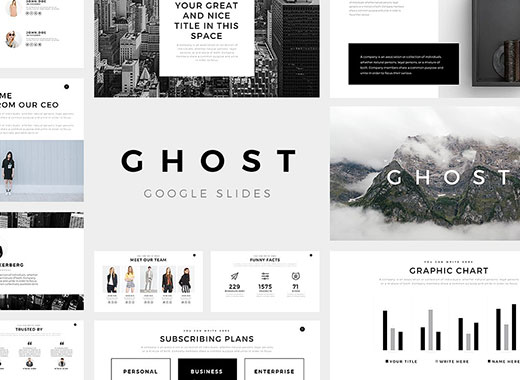 专业极简的谷歌幻灯片模板下载[pptx]