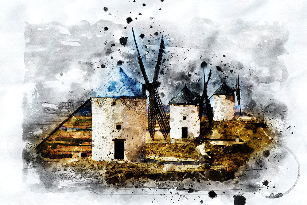 专业多功能水墨风格PS动作 Ink Art Photoshop Action插图(9)