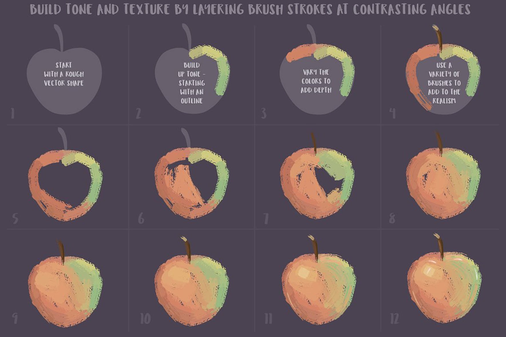 高品质油画质感AI画笔笔刷 Outstanding Oil Paint Brushes插图(7)