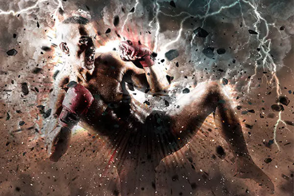 一款彩色闪电风暴战争的电影效果Photoshop动作下载