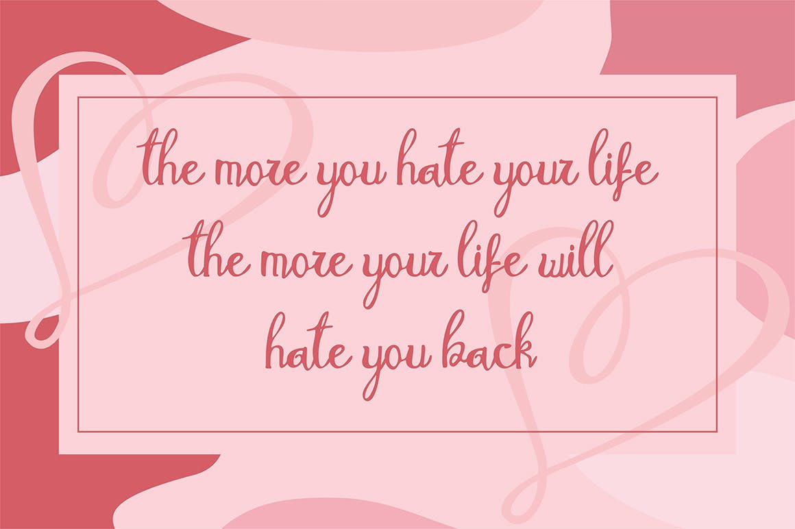 现代女性书法风格英文手写字体 Melodina Script插图(2)