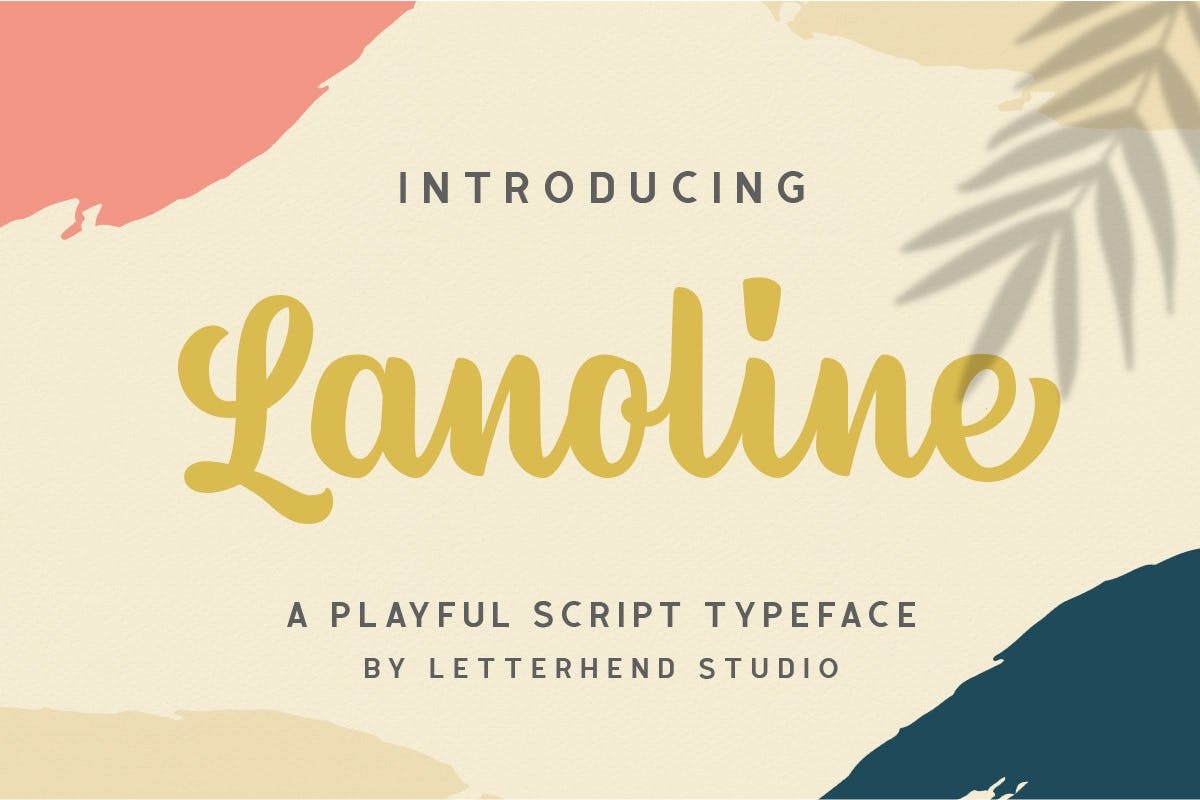 粗笔画英文连笔书法字体 Lanoline A Playful Script插图