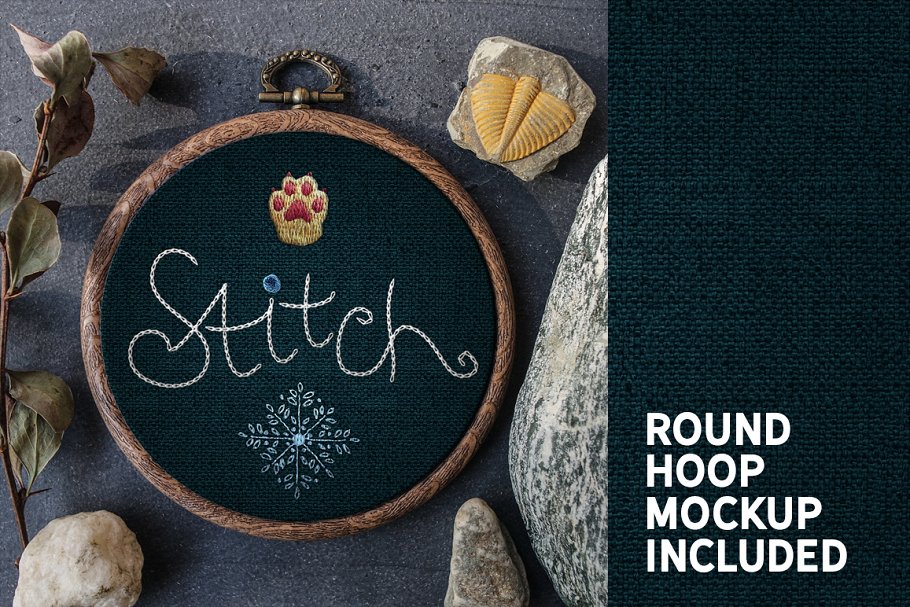 裁缝缝线效果PS笔刷 STITCH Effect Photoshop Tooklit插图(6)