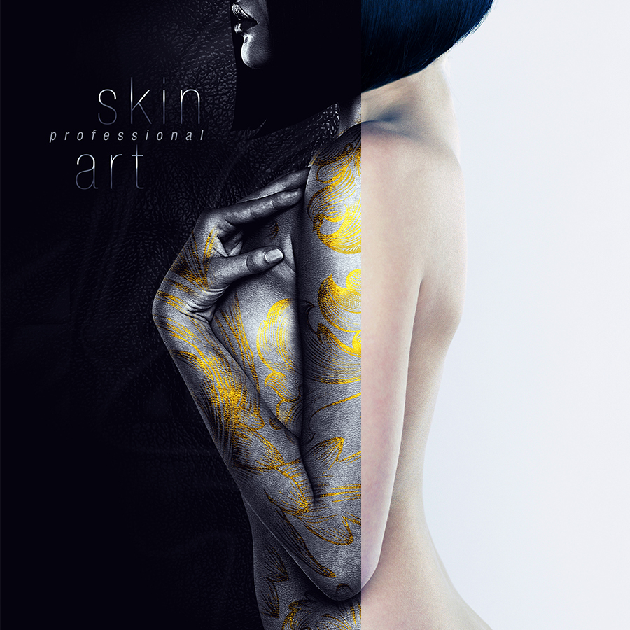 给皮肤添加金属效果艺术PS动作 Professional Skin Art Photoshop Action插图(2)