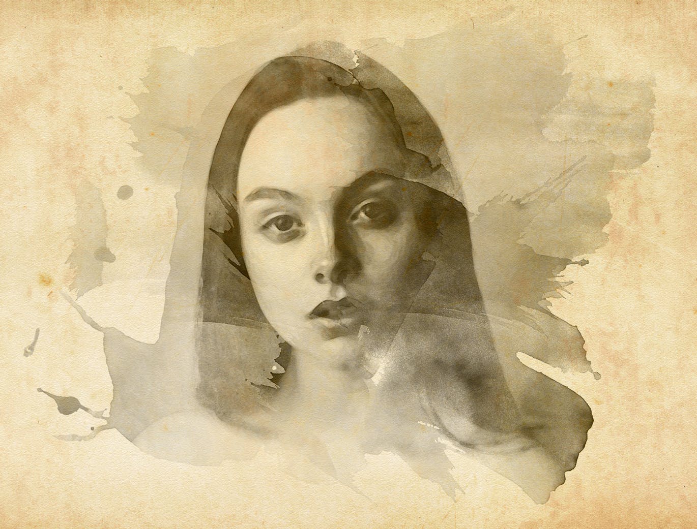 充满活力的逼真水彩遮罩效果PS动作 Vibrant Watercolor Effect – Photoshop Action插图(6)