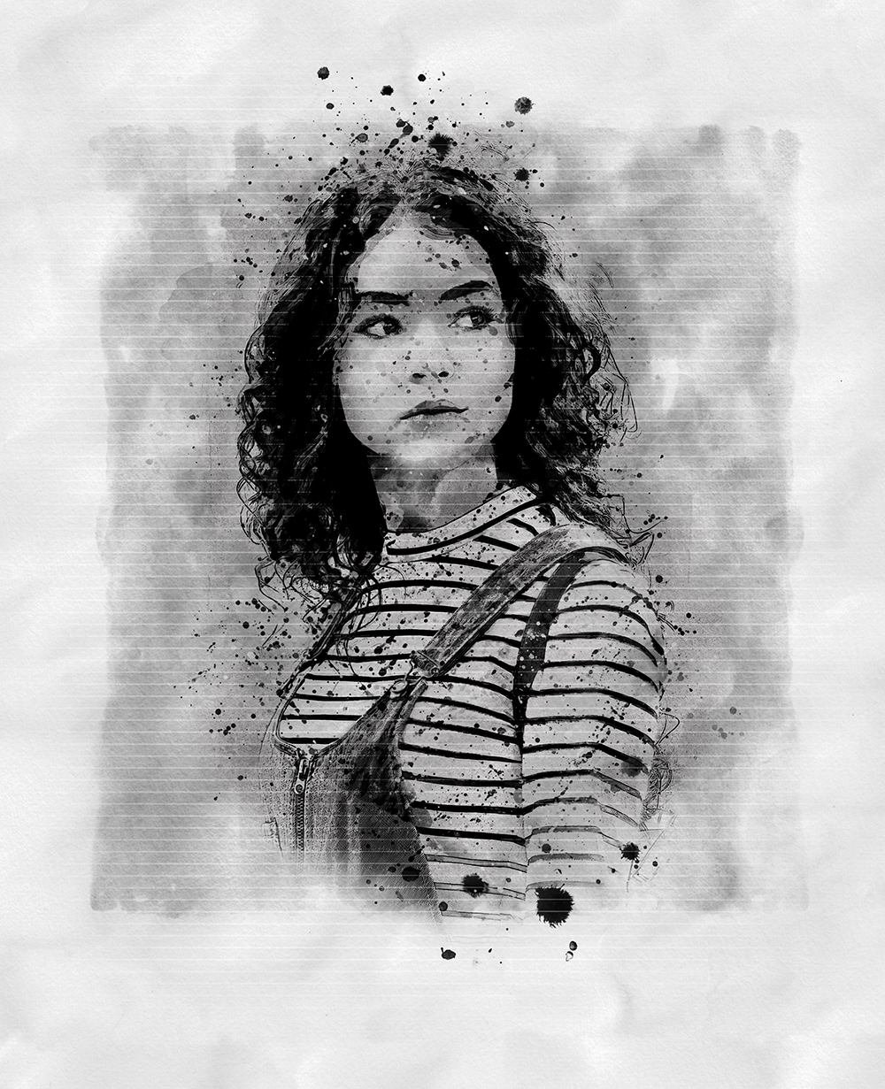 专业多功能水墨风格PS动作 Ink Art Photoshop Action插图(21)