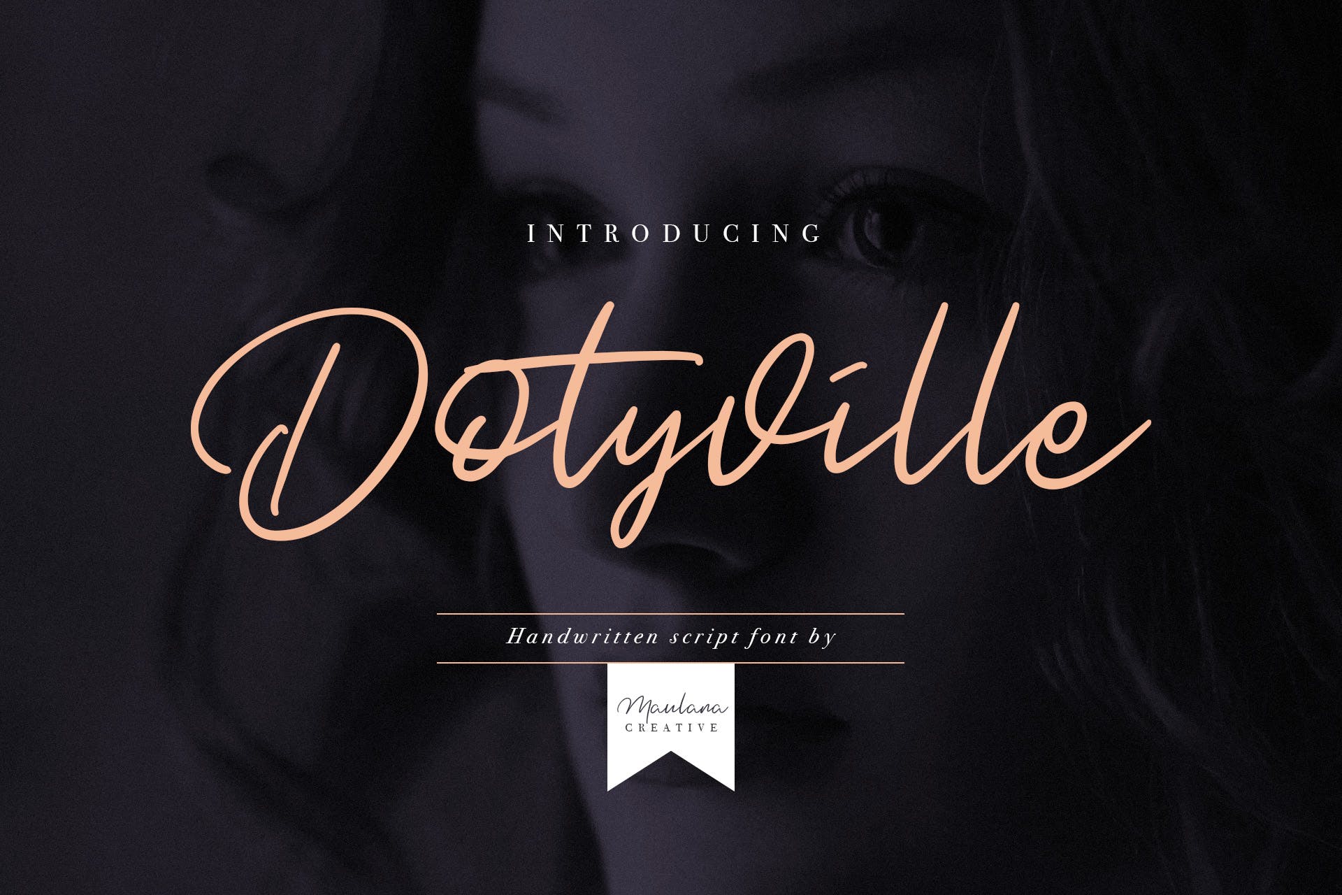 英文钢笔书法字体下载 Dotyville Script Font插图