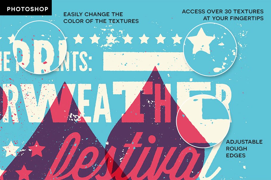 微粒沙砾纹理图层样式 PitStop – Subtle Texture Effects插图(4)