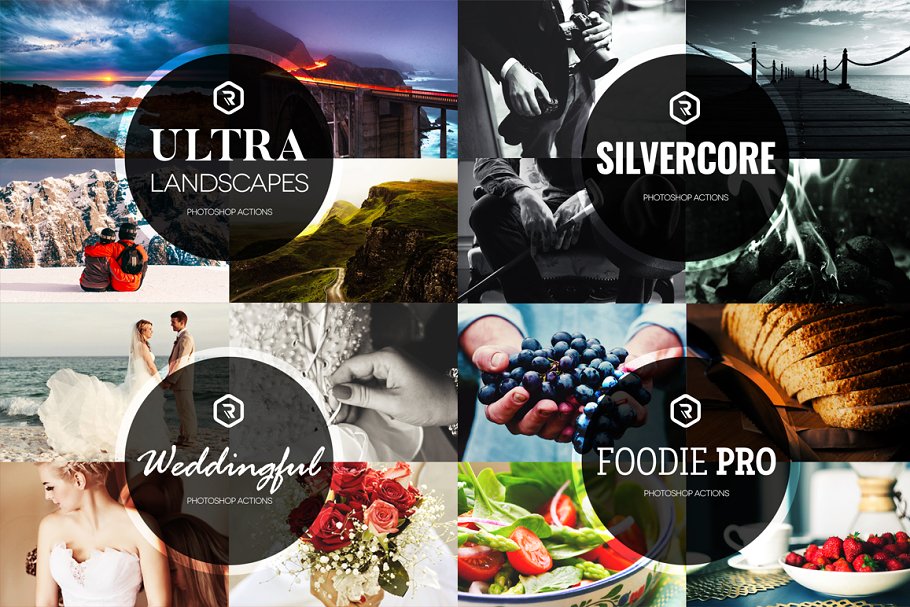 590个风景人物照片特效处理的超级PS动作包 Super Photoshop Actions Bundle插图(3)
