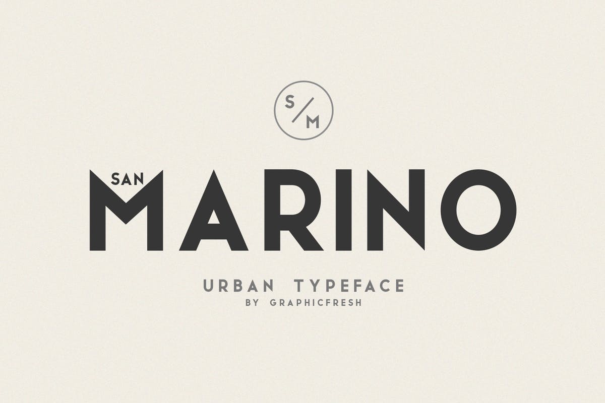 现代,时尚和优雅无衬线英文字体 San Marino // Four Font Files插图