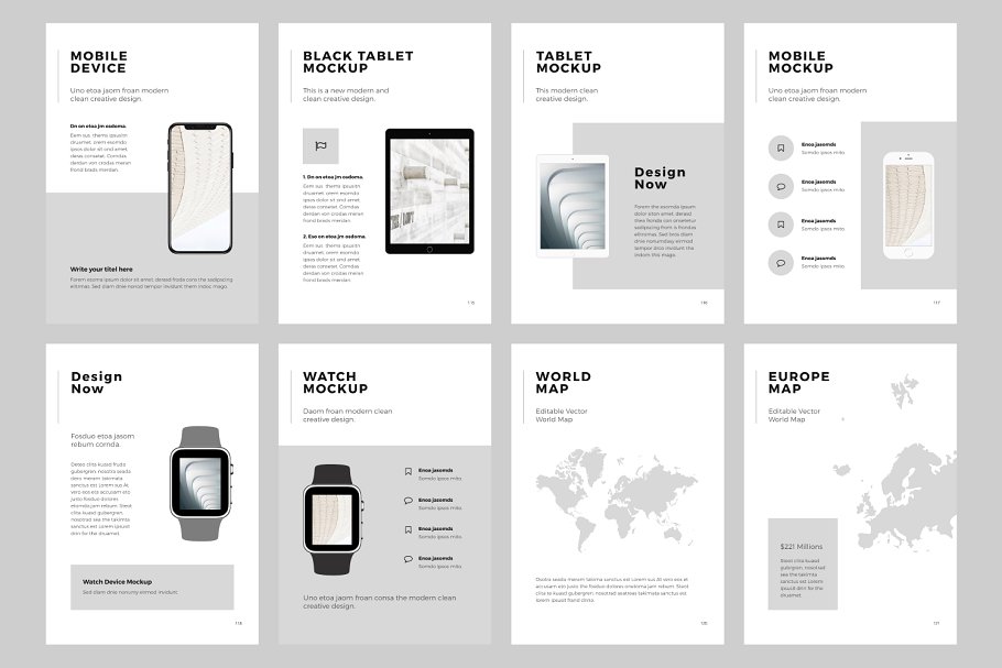 现代简单极简主义风格谷歌幻灯片模板 NORS Vertical Google Slide + GIFT插图(19)