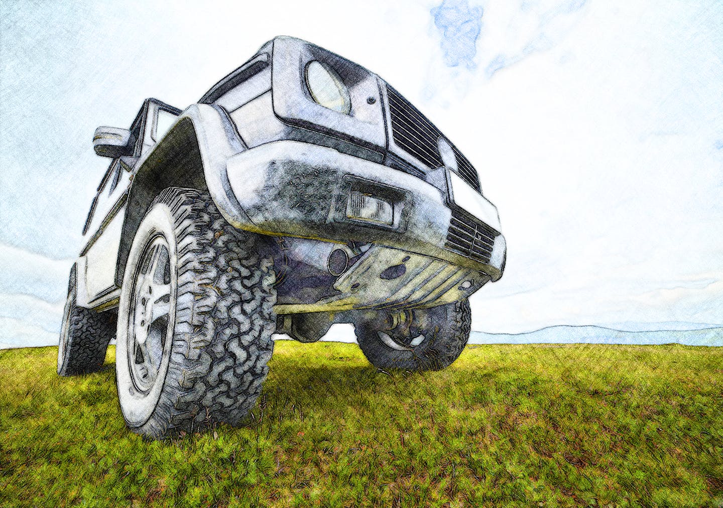 逼真彩色铅笔素描效果PS动作下载 Soft Pencil Sketch CS2+ Photoshop Action插图(2)