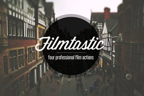 电影胶片效果滤镜PS动作 Filmtastic Photoshop Film Actions