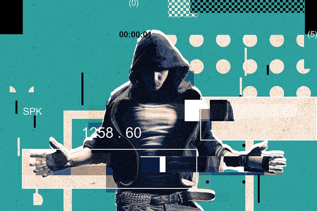 现代抽象海报设计风格效果PS动作 Modern Poster Photoshop Action插图(14)