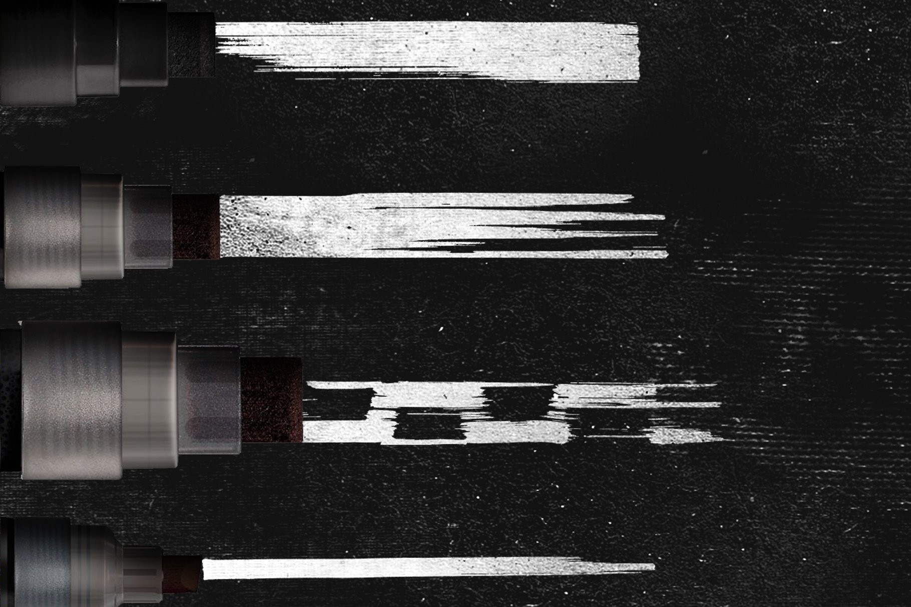 绘画马克笔记号笔AI画笔笔刷 Marker Illustrator Brushes插图(2)