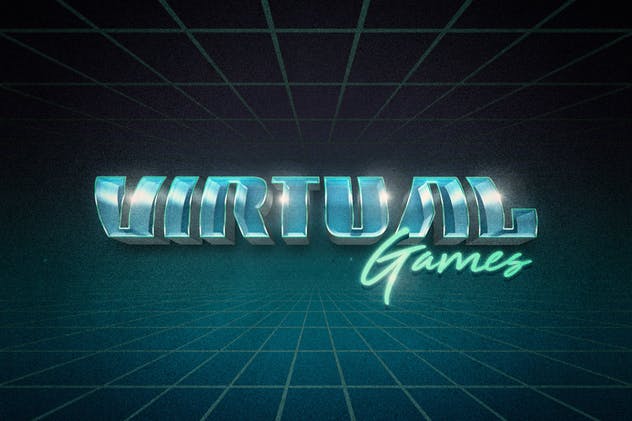 复刻80s年代文本图层样式 Back to the 80s Retro Text Effects插图(2)