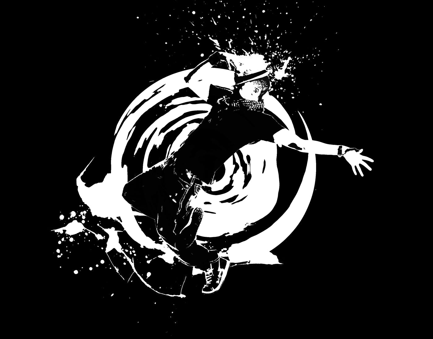 经典泼墨剪影艺术风格照片特效PS动作 Signature CS4+ Photoshop Action插图(3)