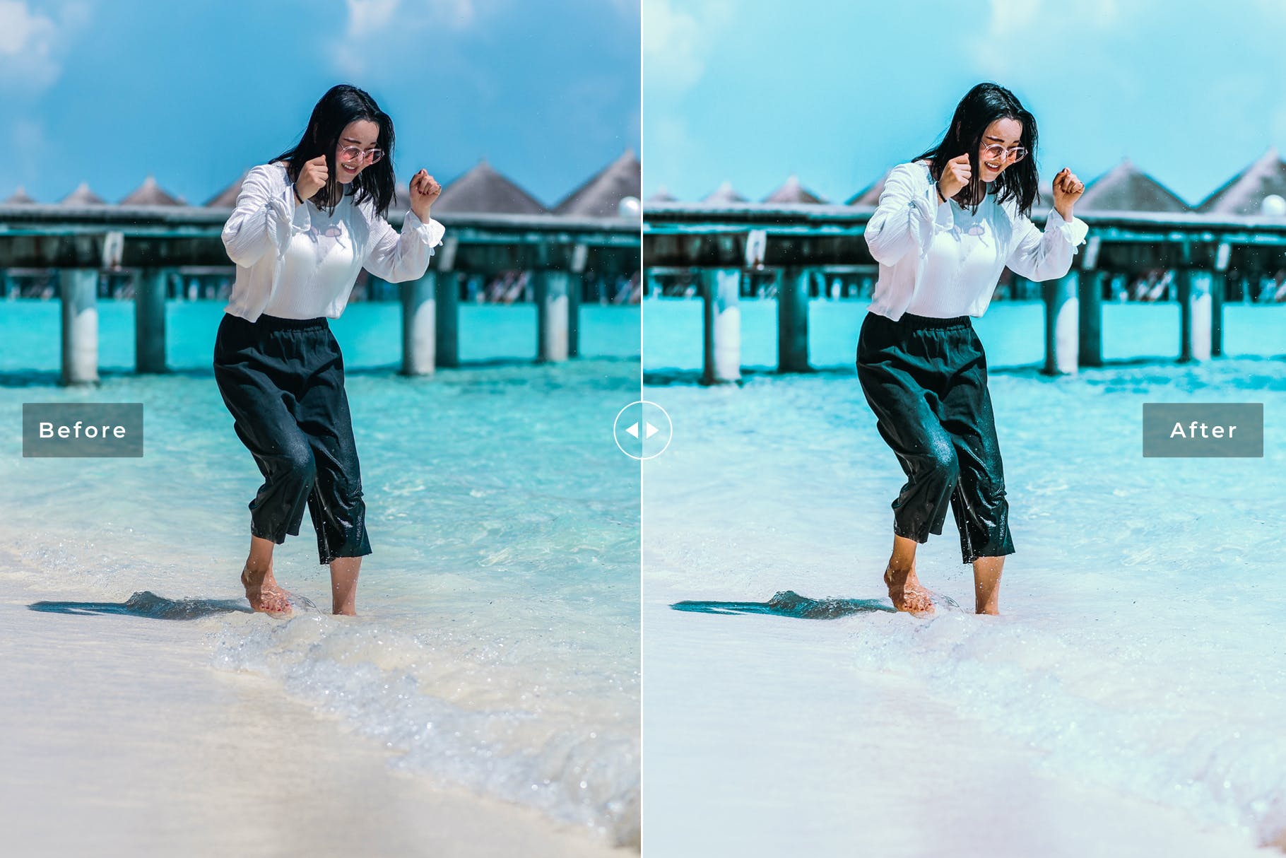 海边沙滩摄影后期处理LR调色预设 Breeze Mobile & Desktop Lightroom Presets插图(2)