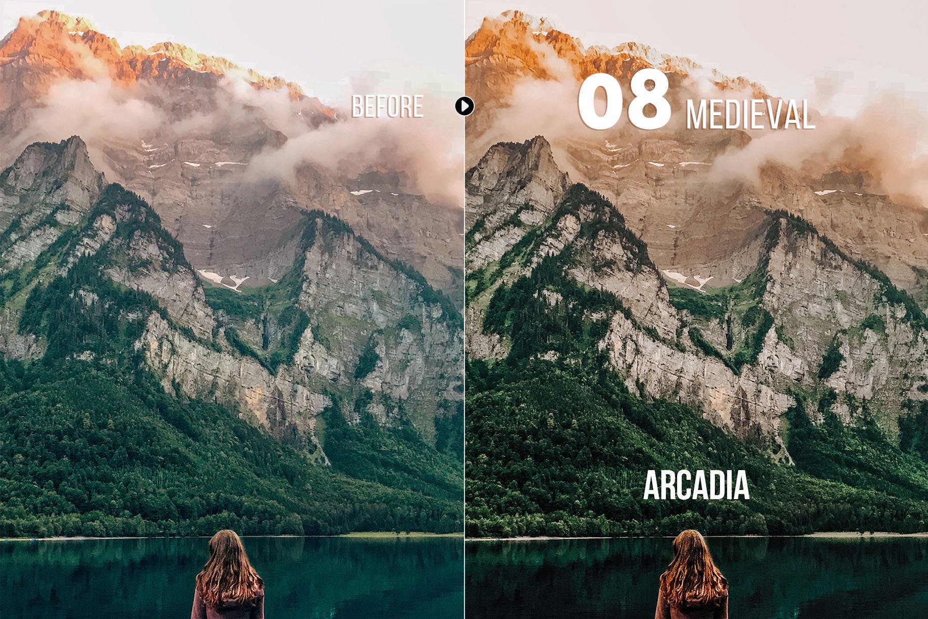 风景摄影作品后期效果处理LR预设 Arcadia Landscape Presets for Lightroom & ACR插图(8)