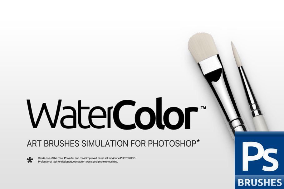 RM出品水彩画笔笔画笔迹PS笔刷包 RM Watercolor插图