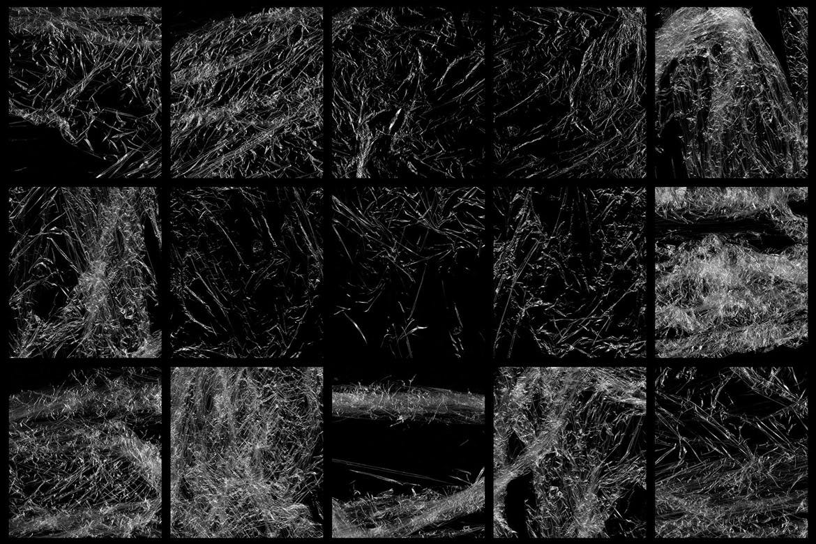 仿真塑料塑胶皱褶效果纹理PS笔刷素材 Plastic Photoshop Stamp Brushes | 01插图(3)