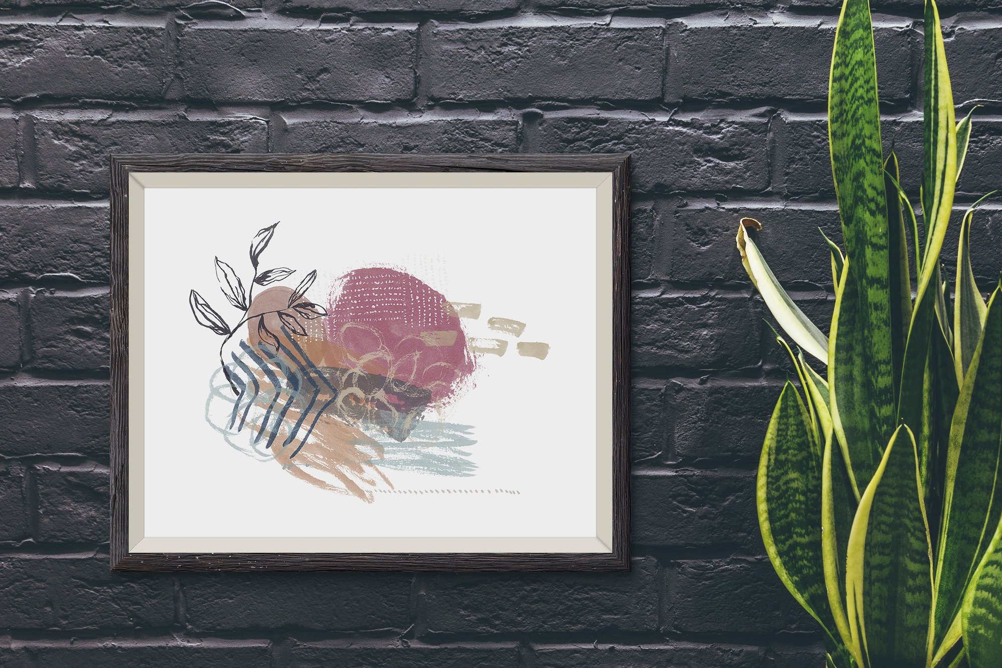 墨水素描图案&图案印章Procreate笔刷 Inky Abstract Procreate Brushes插图(11)