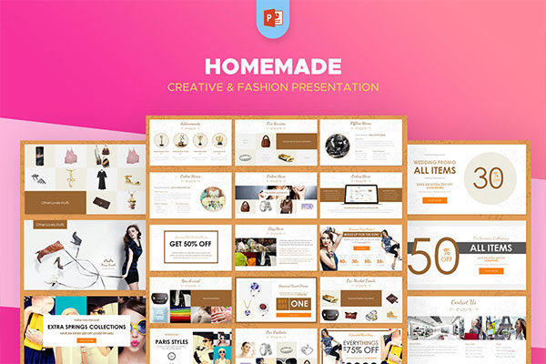 时尚简约欧式土豪金风格的powerpoint幻灯片演示模板（pptx）