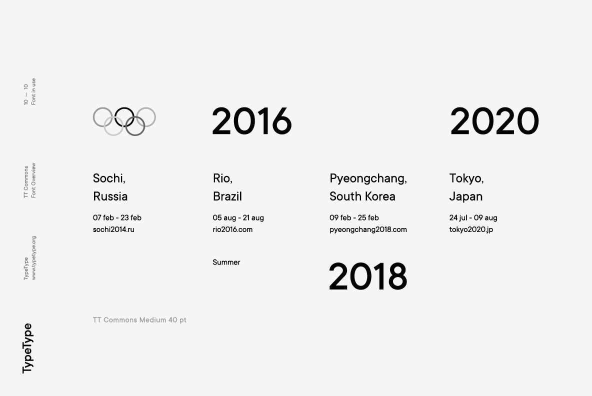 时尚优美的一款无衬线字族 TT Commons Font Family插图(8)