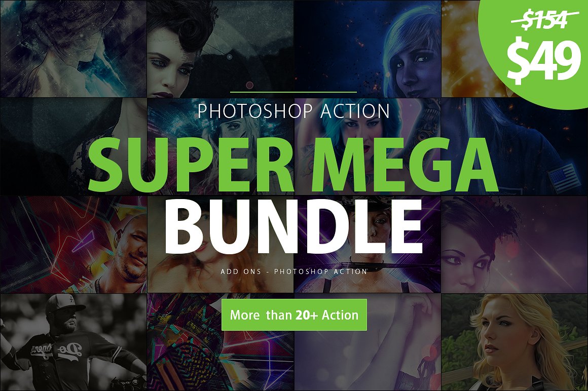 22款酷炫效果的PS动作合辑下载[atn,abr]插图