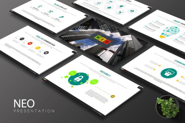 商务/融资/电商/产品推介等多用途PPT幻灯片模板 Neo Powerpoint