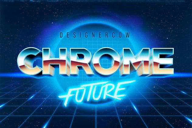 11款80年代复古文特效PS图层样式V3 80s Text Effect V3插图(6)