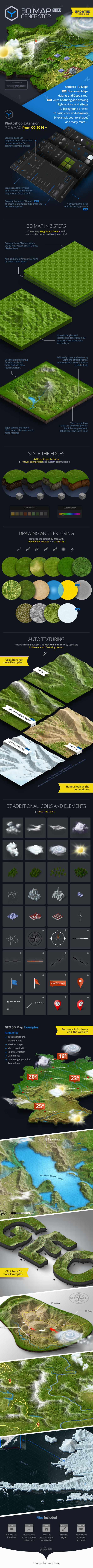 好用的3D地图场景创建利器下载(PS插件、图层样式)插图