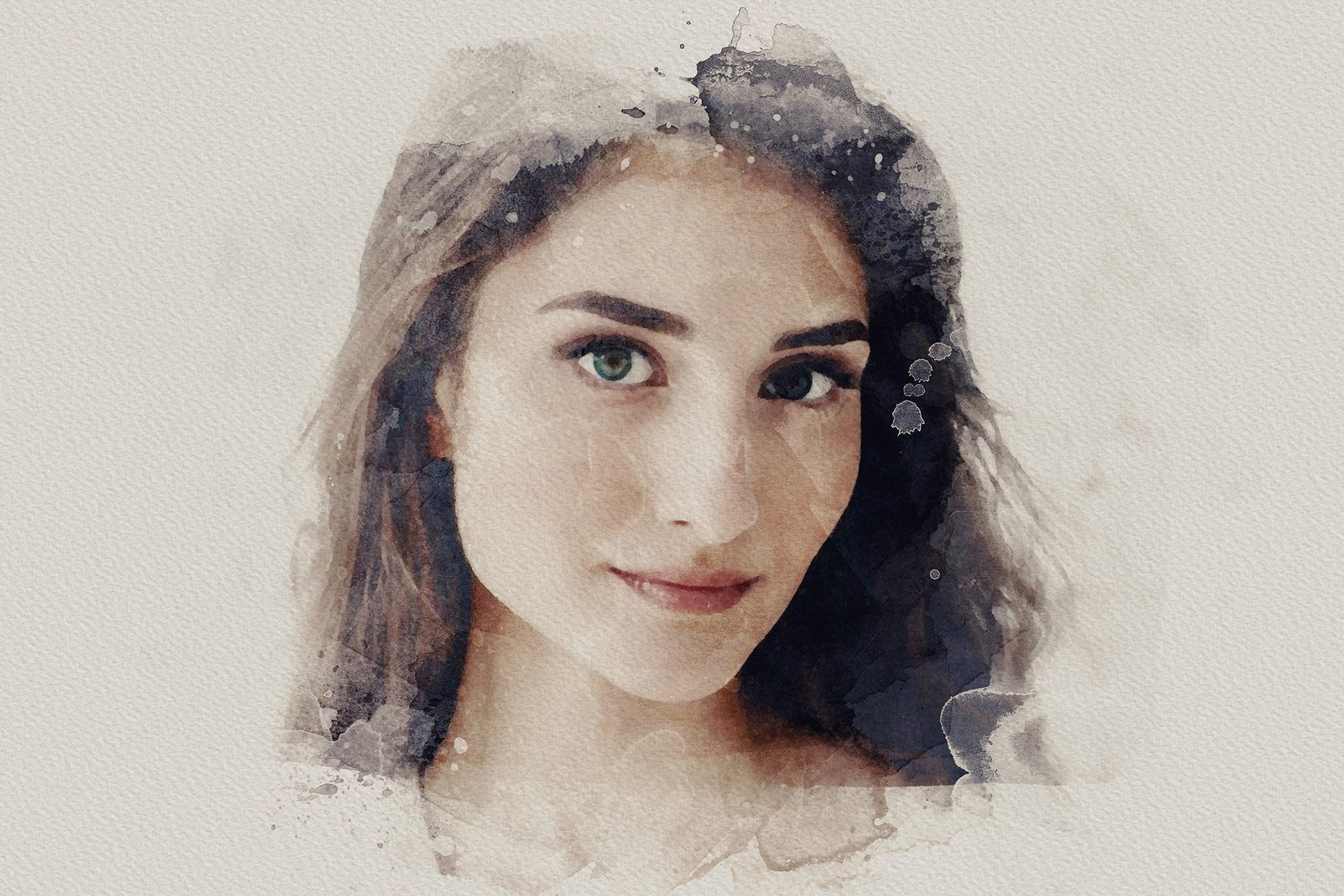 独特的水彩照片效果生成器PSD分层模板 The Ultimate Watercolor Creator 4插图(7)