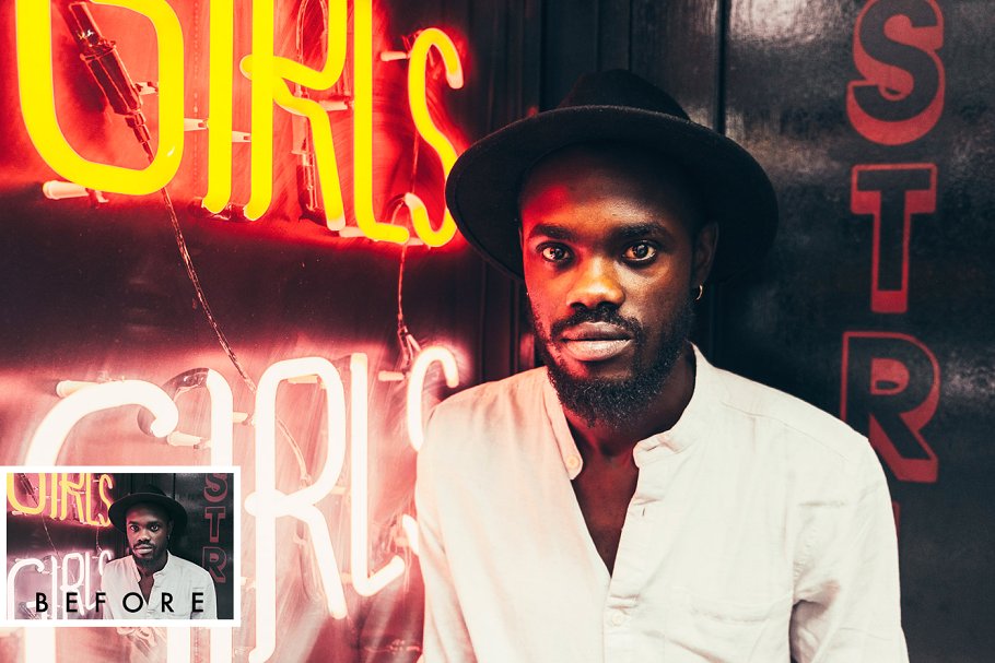 霓虹灯夜景摄影照片后期处理LR预设 Neon Lights Lightroom Presets插图(5)