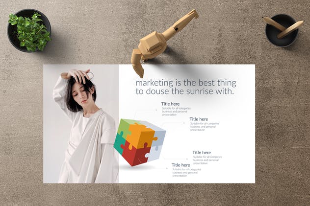 创意设计/摄影工作室介绍PPT模板下载 MILD Powerpoint Template插图(4)