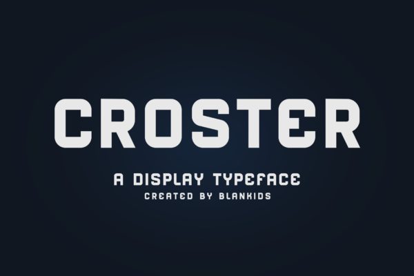 圆润英文无衬线排版字体下载 Croster – Display Typeface